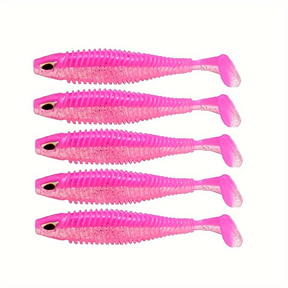 5pcs Silicone Soft Bait Fishing Lure Wobbler Lures for Fishing