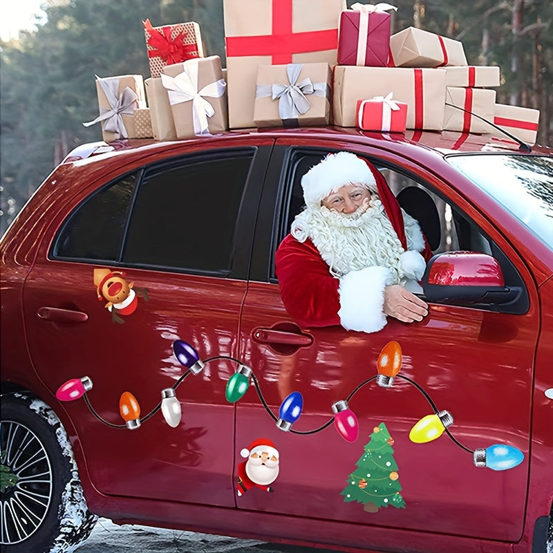 Christmas Light Bulb Car Stickers Reflective Magnet