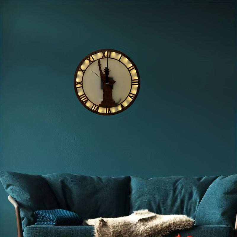 LED Lights Wooden Home Wall Hanging Decoration