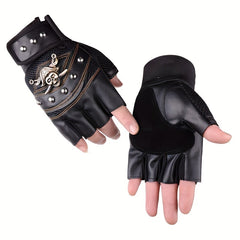 Half Finger Pirate Skull Outdoor Mountaineering Gloves