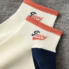 Men's Cotton Block Liner Anklets Socks Comfortable Breathable Sweat Absorbe