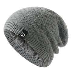 Men's Knit Wool Hat in Khaki Color