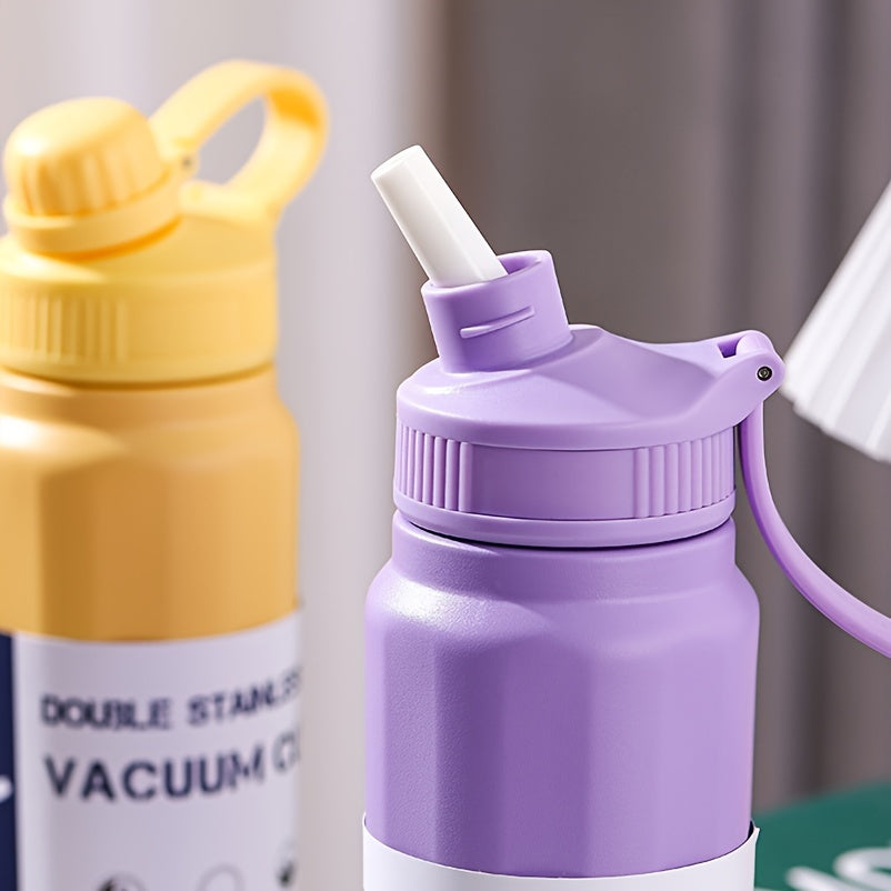 840ML Water Bottle With Straw Stainless Steel Insulation Cup