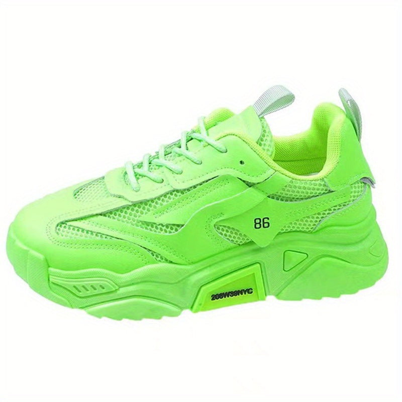 Women's Chunky Sneakers Mesh Breathable Low Top Sports Shoes