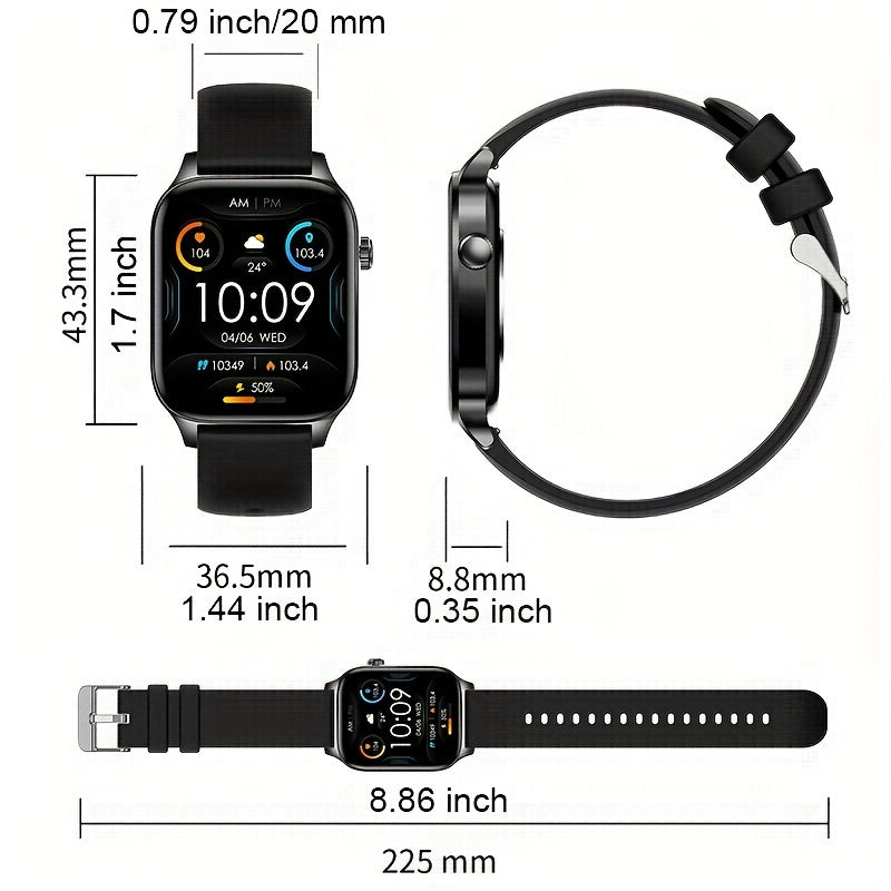 Synwoo High Smart Watch Full Touch Screen 100 Exercise Sports Modes