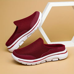 Women's Comfortable Closed Toe Mesh Slip-On Mules Sneakers