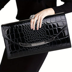 Crocodile Pattern Chain Bag Shoulder And Crossbody Style