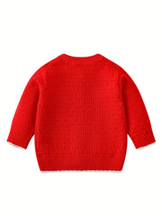Baby Girls Button Sweater Cardigan for Spring Autumn Winter