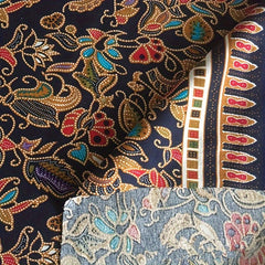 Cotton And Linen Printed Fabric Bohemian Ethnic Style Decorative Fabric 1 Yard