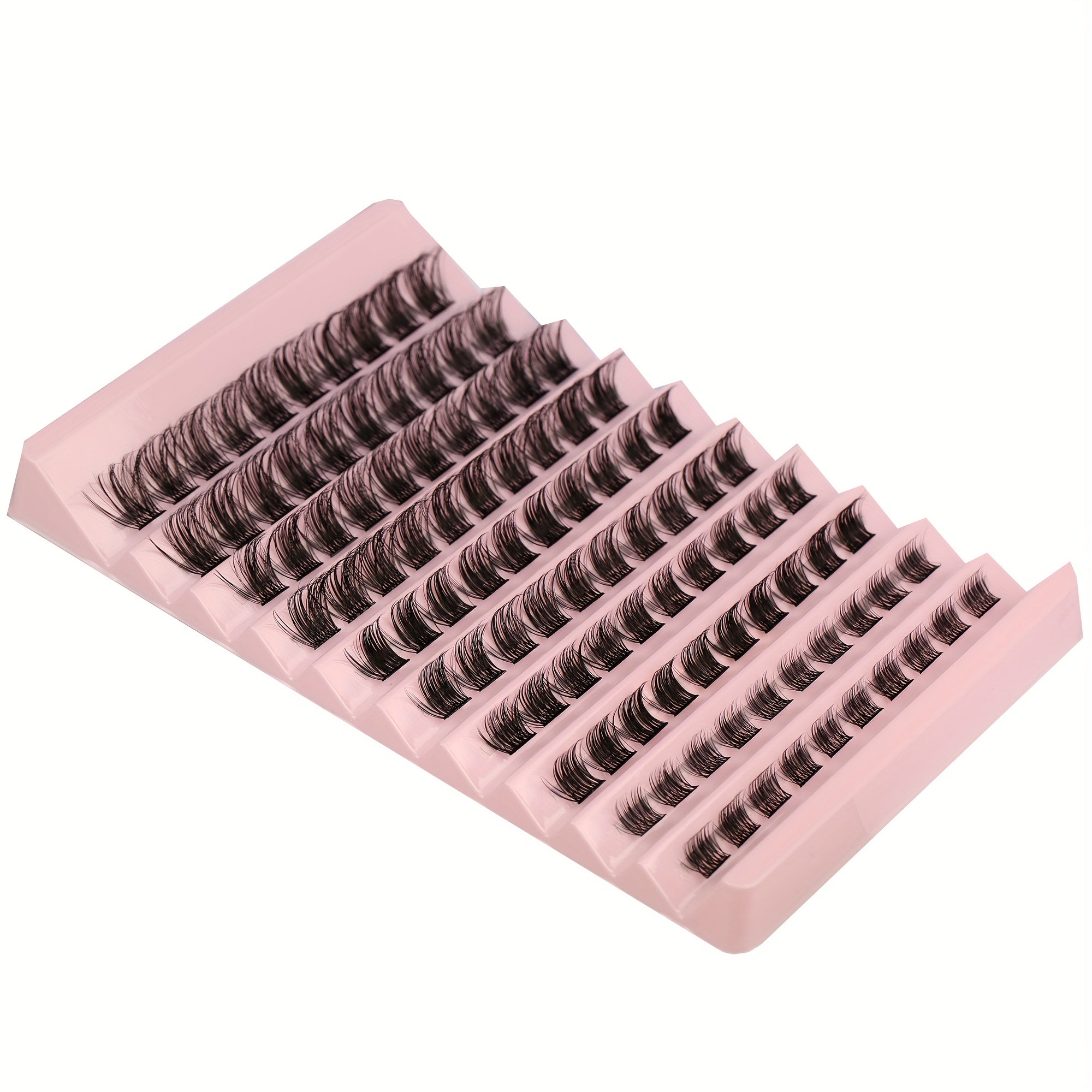 100 Pcs Cluster Eyelashes 8 16mm Wispy False Eyelashes D Curling Fluffy Lashes