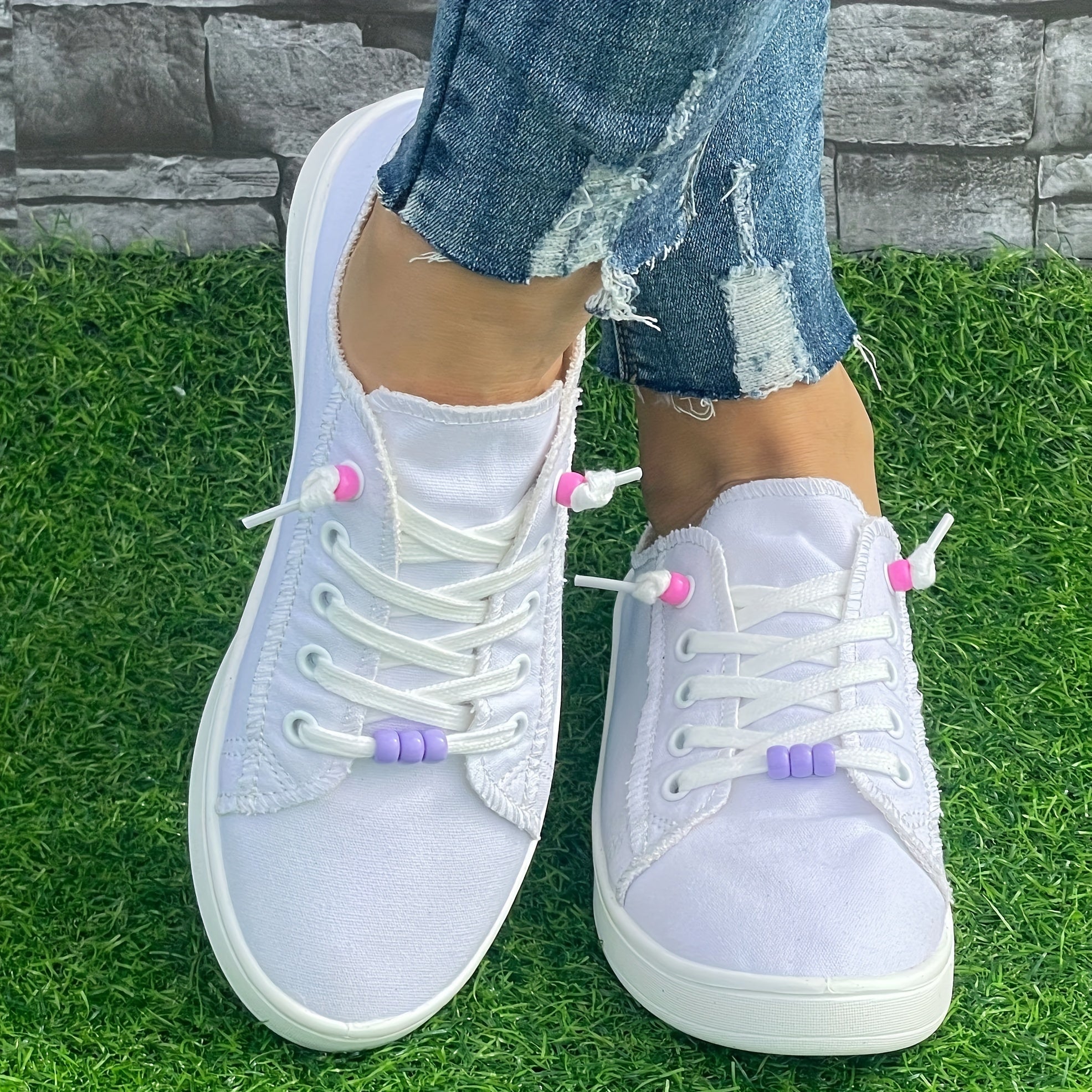 Minimalist Solid Flat Shoes Women's Casual Lightweight Soft Walking Shoes
