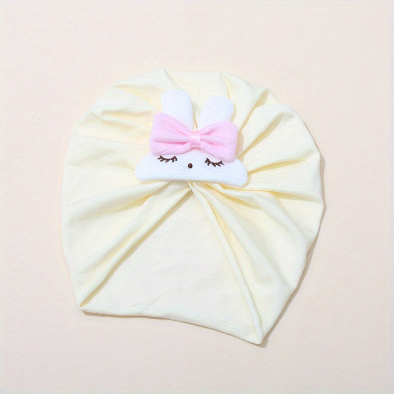 Rabbit & Bowknot Baby Turban Hat Head Wrap - Boys Girls