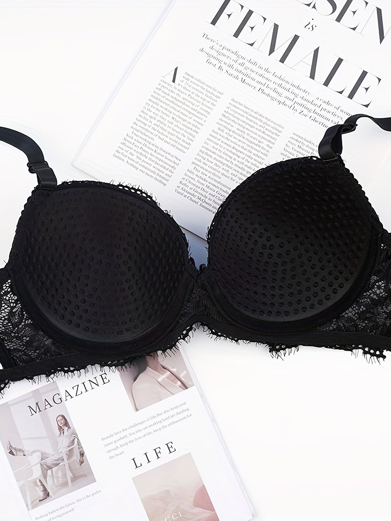 Lace Push Up Bra Sexy & Comfortable Bow Tie Lingerie