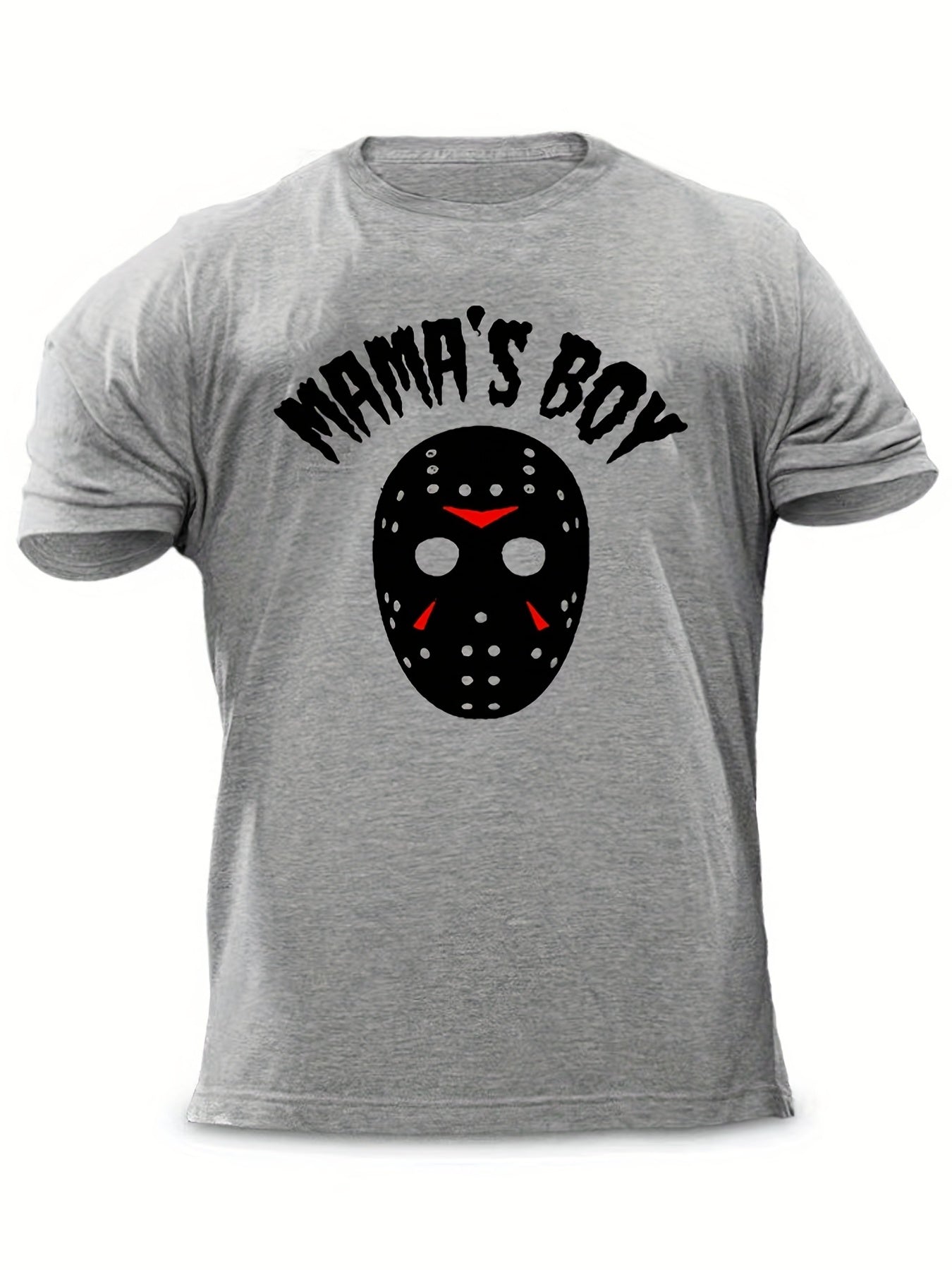 Men's Mama's Boy Print T shirt Crew Neck Tee Men's Clothing For Summer