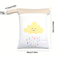 Digital Printing Washable Stroller Hanging Bag Diaper Storage Bag
