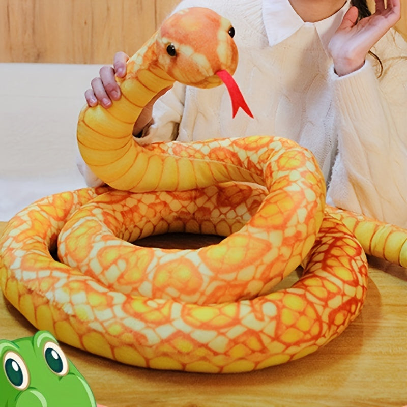 Funny Cartoon Snake Plush Toy Simulation Animal Snake Doll