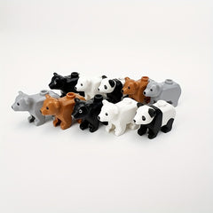 DIY Forest Animal Building Blocks Set with Panda & Bears, Ages 6-8