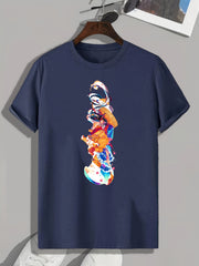 Artistic Pattern Print Men's Graphic T-shirt Casual Comfy Tees