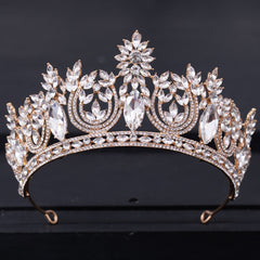 Crystal Big Crown Tiara Queen Women Beauty Pageant Prom Crowns Tiaras