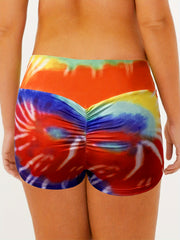 Tie Dye Yoga Shorts for Women - Stylish Activewear for Summer