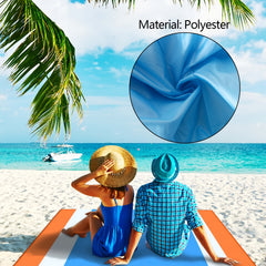 Large Beach Mat Picnic Blanket 210x200cm Waterproof Sandproof