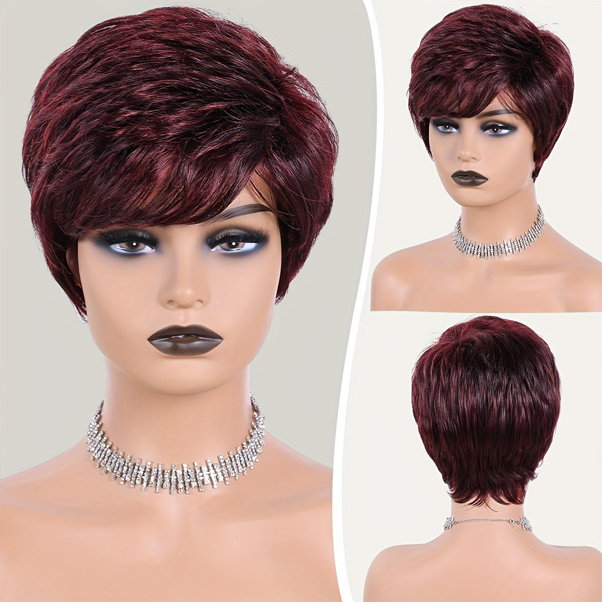 Short Straight Layered Wigs for Women Synthetic Hair Wigs