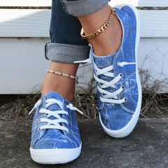 Women's Canvas Shoes Low Top Casual Shoes Lightweight Flat Shoes