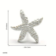 Retro Ocean Style Cast Iron Starfish Handle for Cabinet Door Children's Room