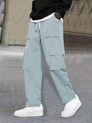 Men's Relaxed Fit Cargo Pants with Pockets