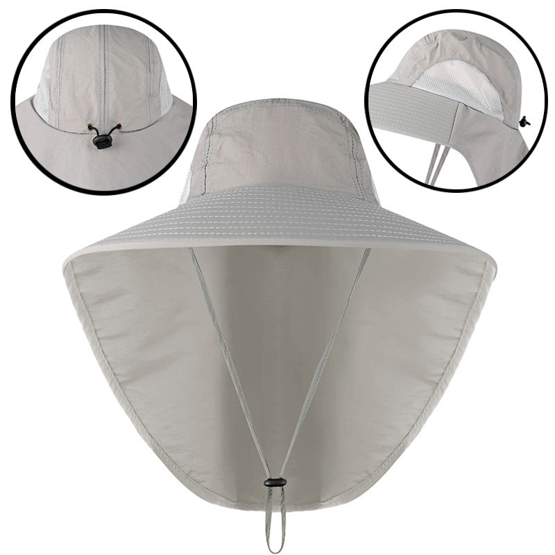Men's Wide Brim Fishing Hat UV Protection Quick Dry Breathable