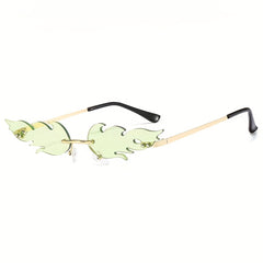Girls Flame Polygon Sunglasses w/ Case & Cloth
