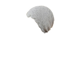 Faux Pearl Decor Knitted Beanie Hat for Her