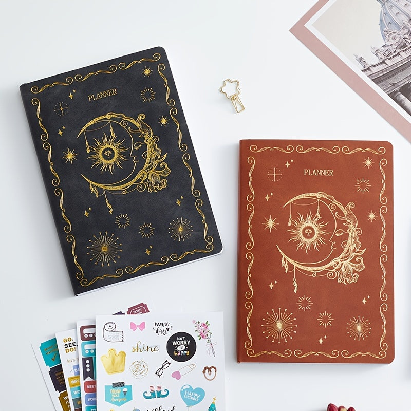 Undated Planner: Increase Productivity, Hit Goals, Soft Cover, Stickers