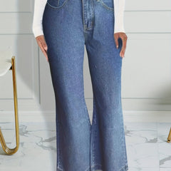 Flare Jeans Wide Legs Bell Bottom Women's Denim Jeans