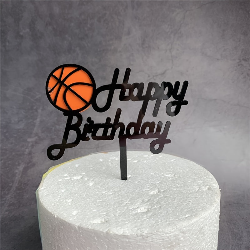 Basketball Birthday Cake Topper - Perfect Party Decoration