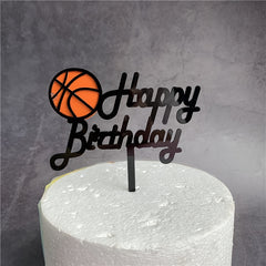 Basketball Birthday Cake Topper - Perfect Party Decoration