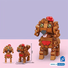 Dog Pet Building Blocks Cartoon Animal Models Assembly Toy