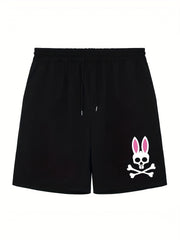 Men's Broken Heart Shorts Bottoms Drawstring Waist Casual Summer Men's Clothes