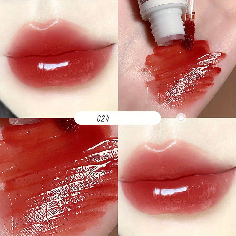 6 Colors Water Glow Lip Glaze Fruit Flavored Long Lasting