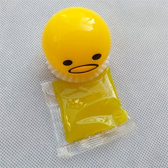 12pcs Puke Egg Yolk Lazy Egg Toy Milk Bag Exhaust To Relieve Stress