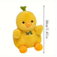7 87in Yellow Duck and Chicken Plush Toy Soft Farm Animals Doll Funny Holiday
