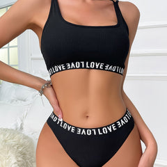 Criss Cross Back Bra & Panties Set