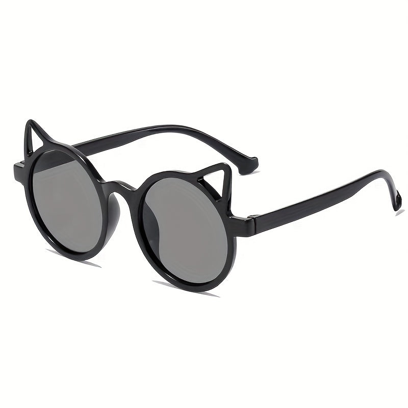Cat Ear Round Sunglasses UV Protection for Kids