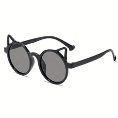 Cat Ear Round Sunglasses UV Protection for Kids