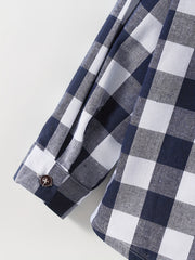 Boys Plaid Shirts Long Sleeve Button Down Tops Spring Fall Outwear