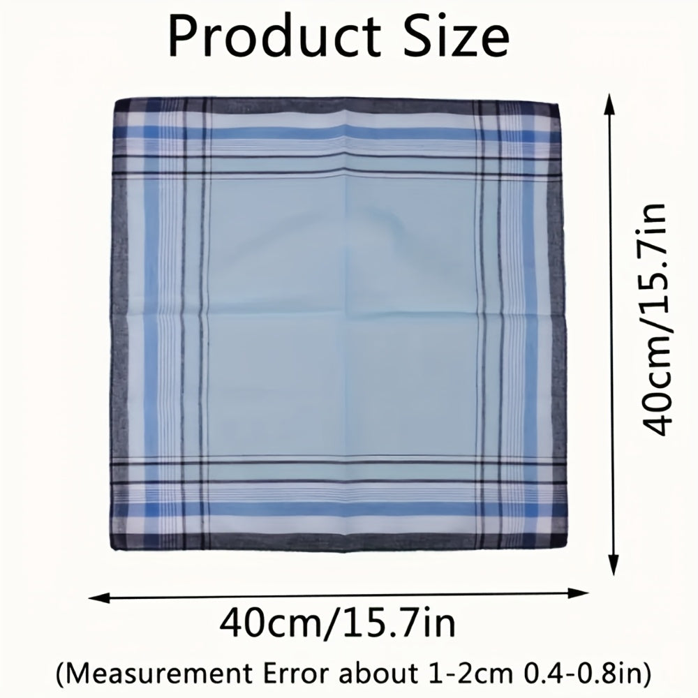 12pcs Pocket Square Hankies Lightweight Beige and Gray