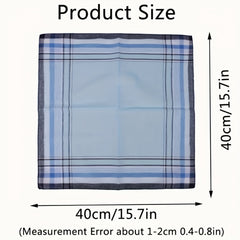 12pcs Pocket Square Hankies Lightweight Beige and Gray
