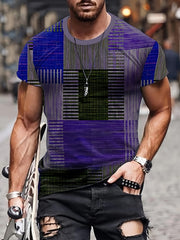 Men's Vintage Style Printed Sports T shirt