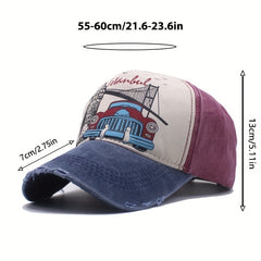 Vintage Washed Truck Baseball Cap Distressed Casual Peaked Cap