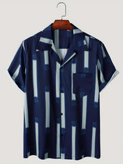 Men's Hawaiian Shirt Casual Button Up Short Sleeve for Summer Vacation